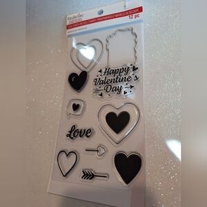 Recollections Heart Die Cut Valentine's Day Stamps New